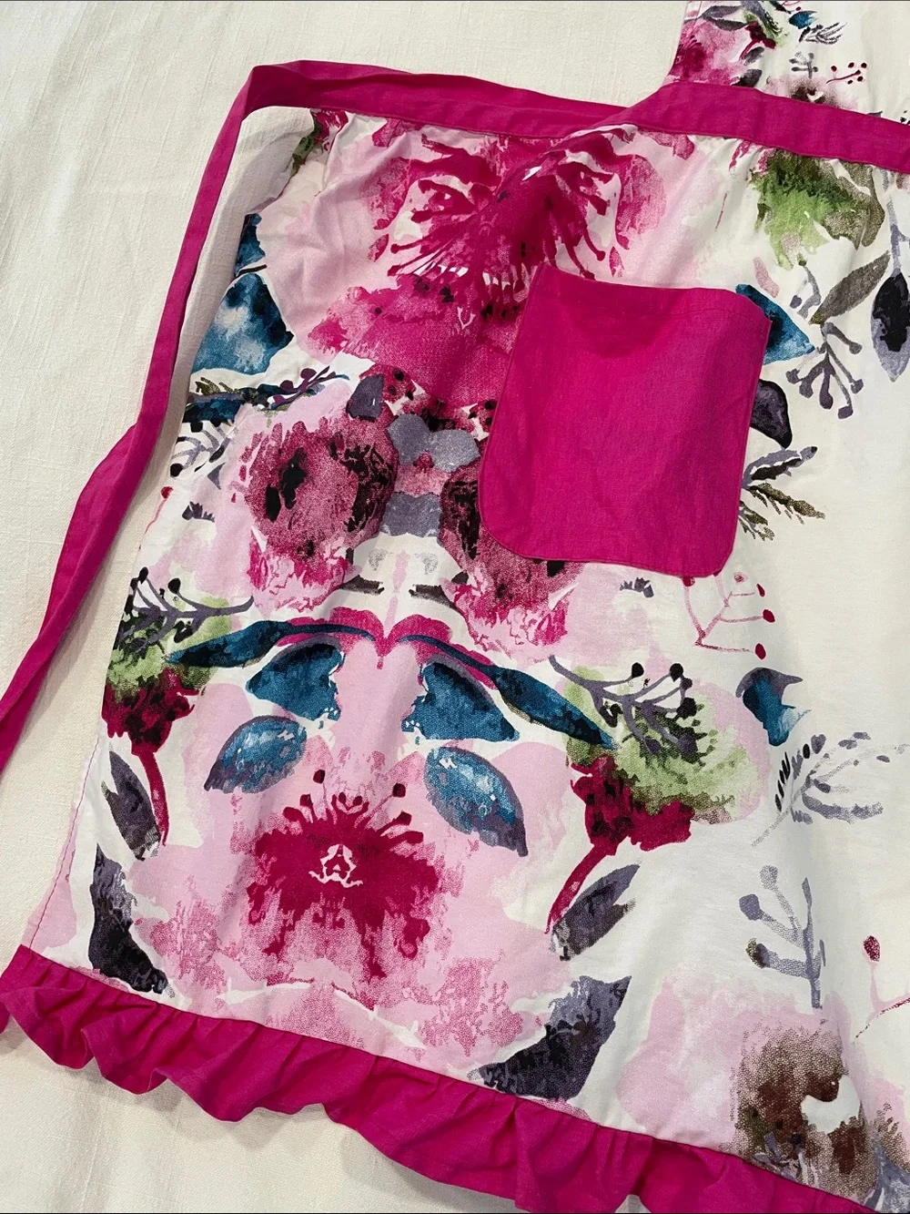 Home Sweet Home Floral Pink Kitchen Apron